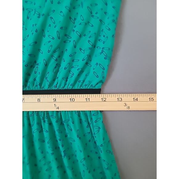 Lilly Pulitzer Laney Pin Up Dress Green Blue Knit Elastic Waist Size S GUC - Picture 8 of 9